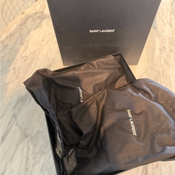 Saint Laurent Lou 70mm Boot Black Lambskin Leather sz 39 - Picture 12 of 12